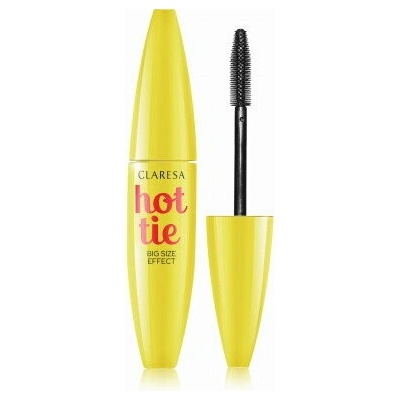 Claresa Hottie Deep Black maskara predlžujúca a zhusťujúca 12 ml