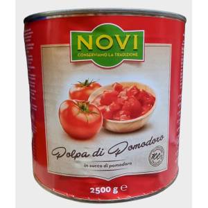 Novi Белени Нарязани Домати в Доматен Сос 2.5 кг