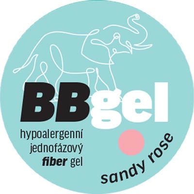 Bio nails Bb Fiber jednofázový gel sandy rose 15 ml