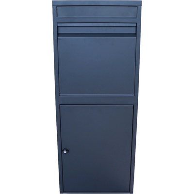 Box na balíky s prepadovou lištou, H = 1020 mm, RAL 7016