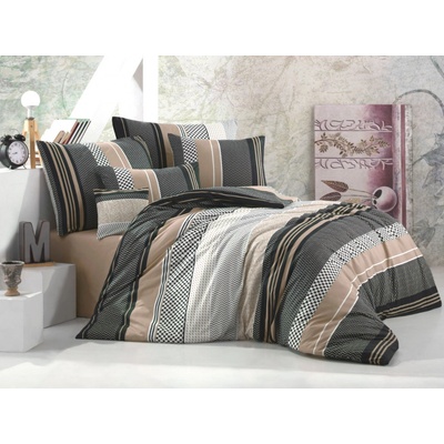 Brotex Obliečky bavlna Sorento beige nitený gombík 140x200 70x90