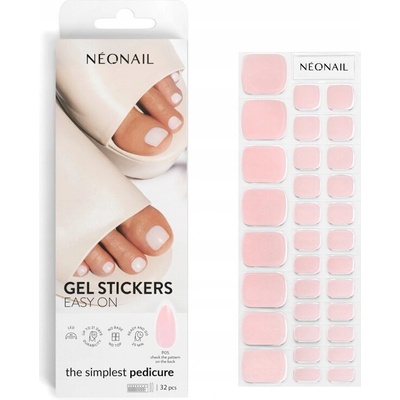 Neonail Hybridní lak v nálepce GelStickers Easy on pro pedikúru P05
