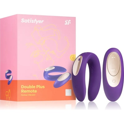 Satisfyer Double Plus Remote вибратор за двойки 9 см