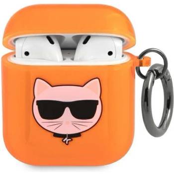 Karl Lagerfeld Кейс Karl Lagerfeld KLA2UCHFO за AirPods 1/2, оранжев, Choupette (KF000630)