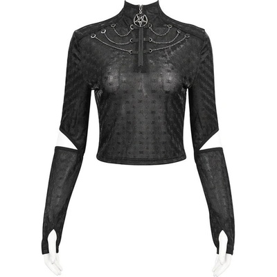 DEVIL FASHION Gothic with Pentagram černá