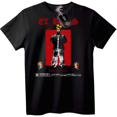 NOONEBRAND Тениска El Rey Gabito Ballesteros - S, Black