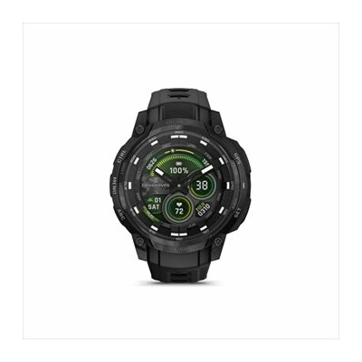 Garmin Instinct Crossover AMOLED, Tactical, Black, Black silicone band 010-03398-02