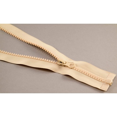Deliteľný kostený zips - dĺžka (30 - 95 cm) - rôzne farby 70 cm Svetlá béžová_CEZ