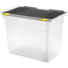 UTC Úložný box 100 l čierny priehľadný UT0122
