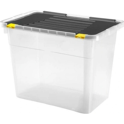 UTC Úložný box 100 l čierny priehľadný UT0122