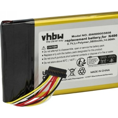 VHBW Baterie pro Magellan TRX7, 3800 mAh - neoriginální – Hledejceny.cz