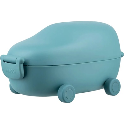 Alessi Кутия за обяд SNACKMOBILE, 2 отделения, синя, Alessi (ALSA06LAZ)