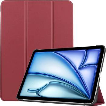 Techsuit FoldPro Leather Case - кожен кейс и поставка за iPad Air 11 (2024) (червен)