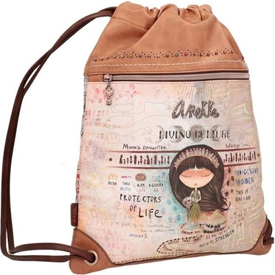 Anekke съвременна чанта с шнур тип мешка от колекция Anekke Menire