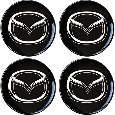 nálepky na auto kolesovky Mazda o 5,5 cm čierne
