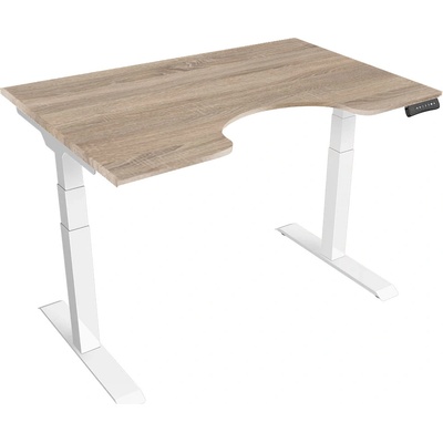 DELSO PROJUSTER CARVE 160 cm 80 cm bílá / dub sonoma