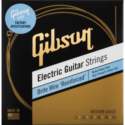 Gibson Brite Wire Reinforced 11-50 Струни за електрическа китара (SEG-BWR11)