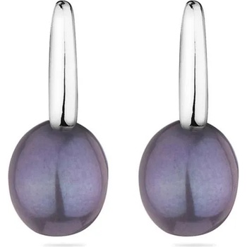 Image 1 of Swan Сребърни обици със сладководни черни перли CAA090EB Swan