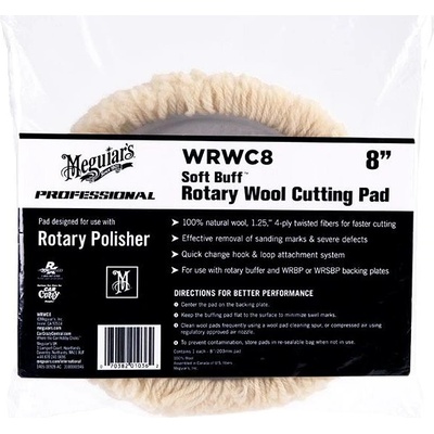 Meguiar's Soft Buff Rotary Wool Pad 8"