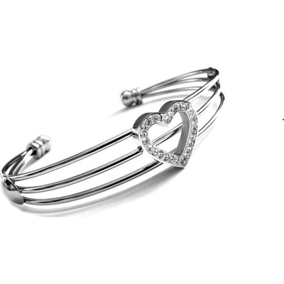 Steel Jewelry náramek srdce z chirurgické oceli NR500550