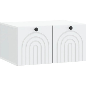 vidaXL Стенно монтиран ТВ шкаф Бяло 59, 5 x 41 x 30 см (898165)