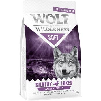 Wolf of Wilderness 1кг Soft Silvery Lakes Mini Wolf of Wilderness, суха храна за кучета с пилешко и патешко