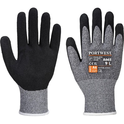Portwest vhr13 advanced cut a665 / Ръкавици, устойчиви на порязване, ниво e - сиви s (a665grrs)