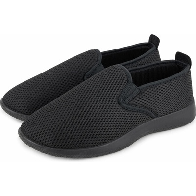 Vlnka pánske priedušné tenisky slip on čierne
