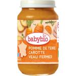 Babybio Био зеленчуково пюре Babybio - Зеленчуци и телешко месо, 8 м+, 200 g (3288131500515) - ozone