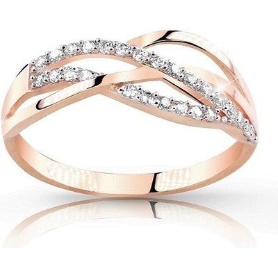 Zodiax Zlatý prsten zvlněný 1560 růžové zlato