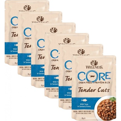 Wellness CORE Tender Cuts tuniak 6 x 85 g