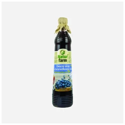 NaturFarm Sirup borůvka 33% 12 x 700 ml