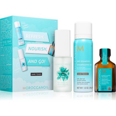 Moroccanoil Refresh, Nourish, and Go! (Dark Tones) комплект за тъмна коса за жени