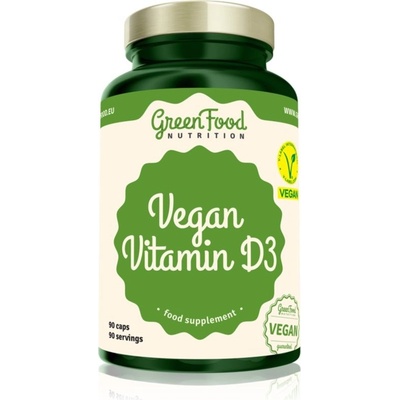 GreenFood Nutrition Vegan Vitamin D3 kapsuly s vitamínom D 110 g