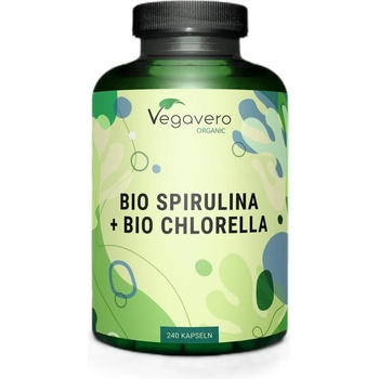 Image 1 of Vegavero Organic Chlorella & Spirulina [240 капсули]