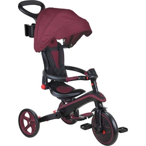 Globber Детска триколка 4 в 1 globber explorer trike foldable, сгъваема, цвят бургунди (732-202-2) Тротинетка, скутер