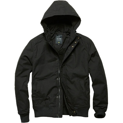 Vintage Industries Яке Hudson на Vintage Industries, черно (2025.black)