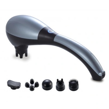 ZENET Акумулаторен масажор Zenet ZET-716, За тяло с 5 приставки и нагряване, 2400mAh Батерия (ZET716)