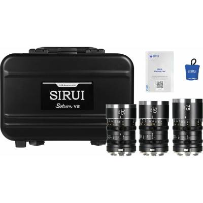SIRUI Saturn V2 35/50/75 mm set T2.9 1.6x Z Neutral Flare Bajonet: Z, Flare: Neutral