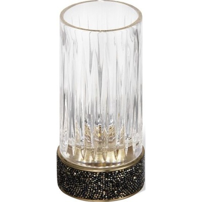 Decor Walther Чаша за четки за зъби Rocks релефна тъмен метал мат (0934267)