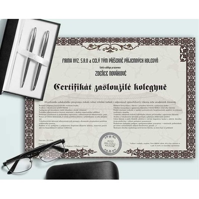 Certifikát pro jakoukoliv příležitost