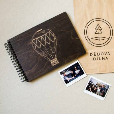 Dědova dílna Kroužkové fotoalbum Balón Počet a barva papírů: Bílé - 30 listů