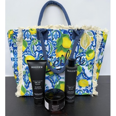 Selective Professional OnCare Black Комплект с лятна чанта