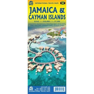 ITMB Publishing mapa Jamaica 1:250 t., Cayman Islands 1:37,5 t. ITM