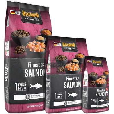 BELCANDO Finest Grain-Free Salmon - Най-вкусната беззърнестта храна за кучета със Съомга 1 кг