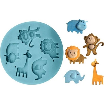 Cakesicq Silikonová formička zoo zvířátka 7x7cm