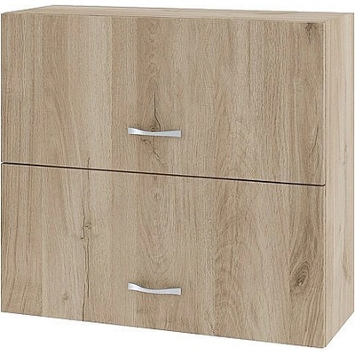 ИРИМ Горен шкаф с две хоризонтални врати Сити АРДА-12 дъб сонома арвен / дъб сонома арвен 80 см