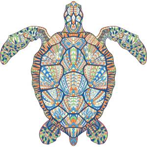 HARAHU Дървен пъзел - Sea Turtle / L KP21923