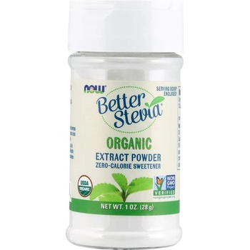 NOW NOW Better екстракт от стевия на прах, органичен, 28 g