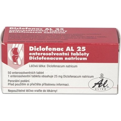 DICLOFENAC AL POR 25MG TBL ENT 50